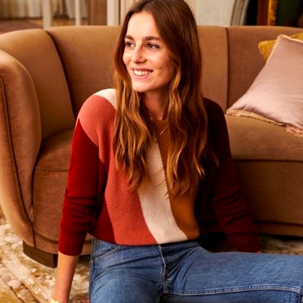 Sezane Crepin Jumper Sweater